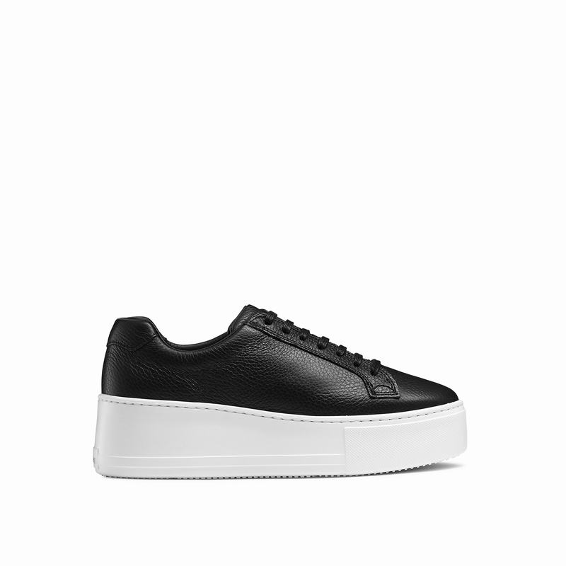 Black Russell And Bromley Park Life Women\'s Platform Sneakers | YTA1383TD