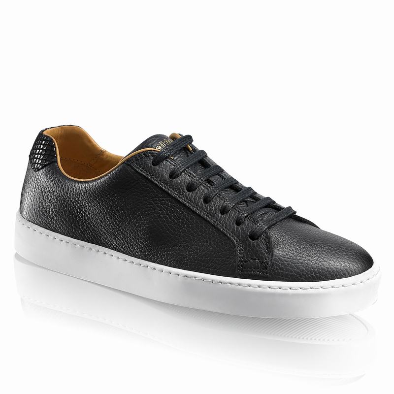 Black Russell And Bromley Park Run Women's Low Top Sneakers | BII3034KJ