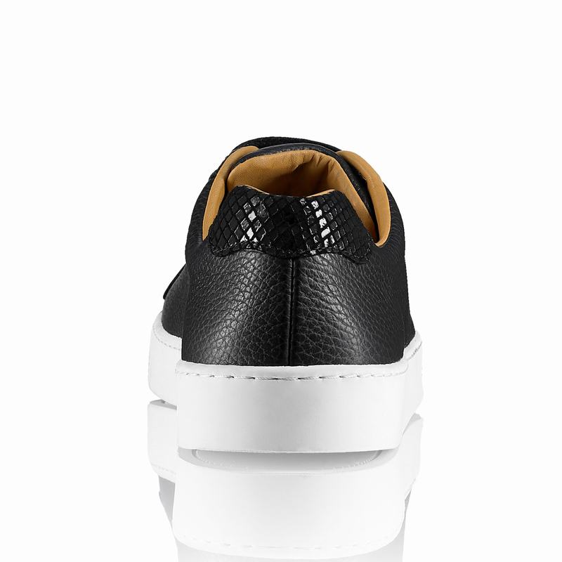 Black Russell And Bromley Park Run Women's Low Top Sneakers | BII3034KJ
