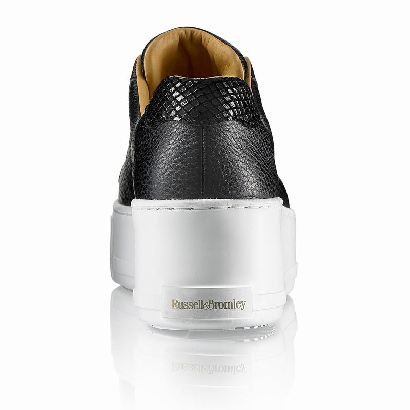Black Russell And Bromley Park Up Women's Platform Sneakers | NNF2956PE