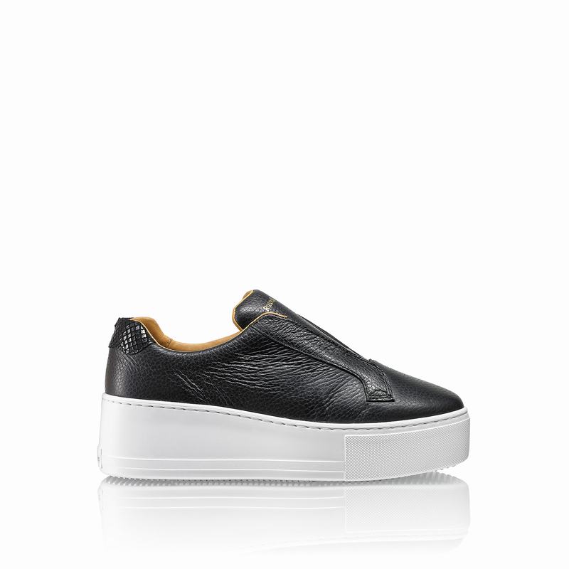 Black Russell And Bromley Park Up Women\'s Platform Sneakers | NNF2956PE