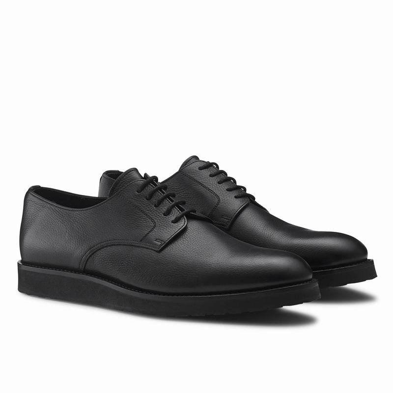 Black Russell And Bromley Passport Men's Derby Shoes | ZSO6897RT