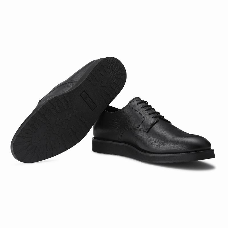 Black Russell And Bromley Passport Men's Derby Shoes | ZSO6897RT