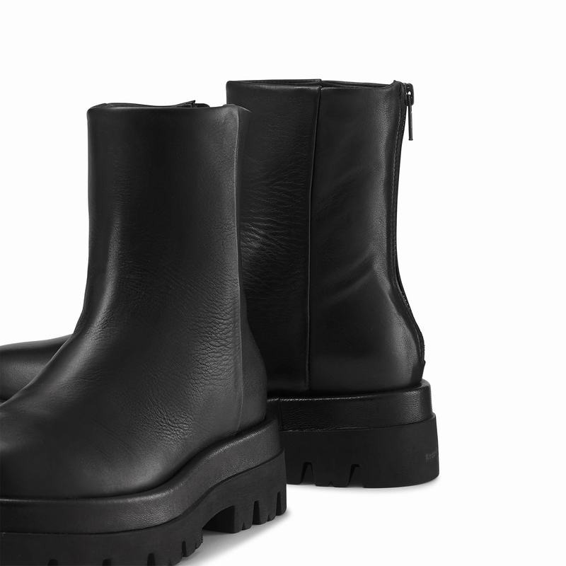 Black Russell And Bromley Peppa Women's Ankle Boots | HBE7385LU