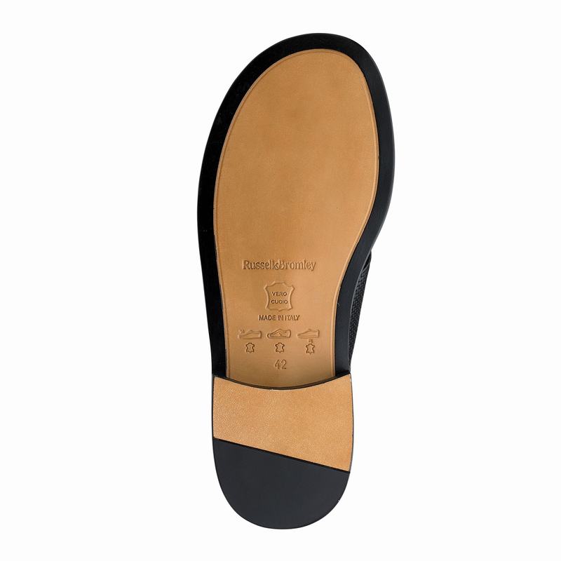 Black Russell And Bromley Perugia Men's Sandals | VAW366VC