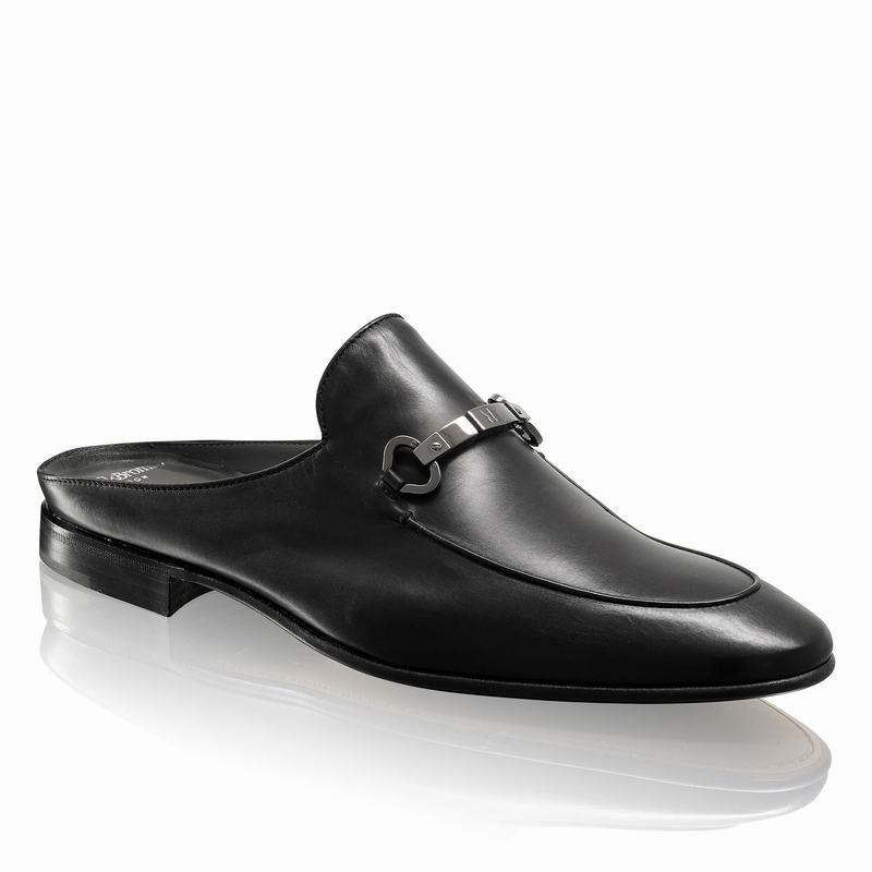 Black Russell And Bromley Pluto X Men's Slippers | JLN357AE
