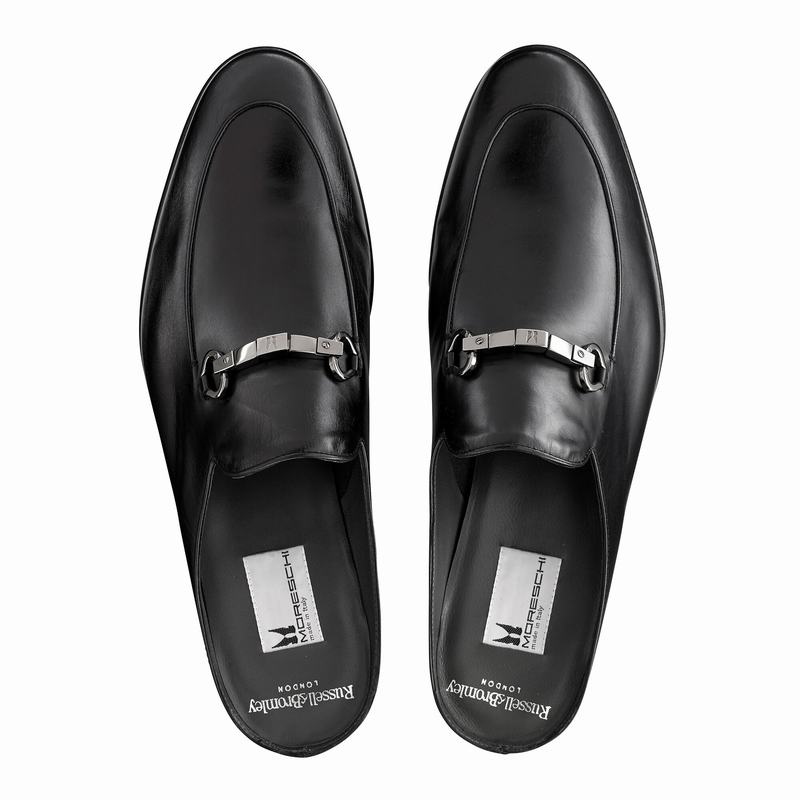 Black Russell And Bromley Pluto X Men's Slippers | JLN357AE