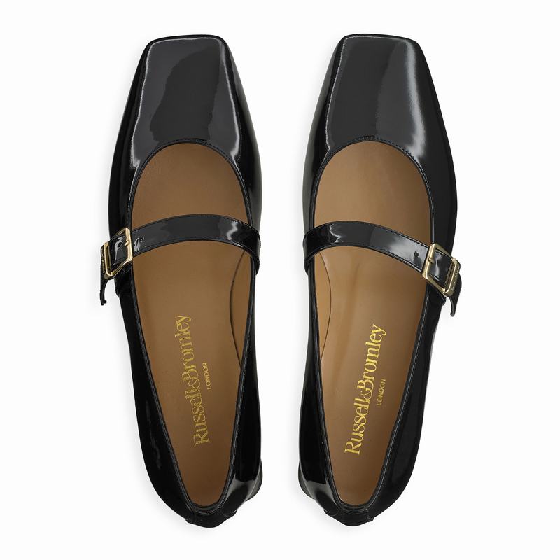 Black Russell And Bromley Queen Mary Women's Dress Flats | NQZ555XJ