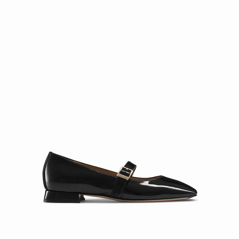 Black Russell And Bromley Queen Mary Women\'s Dress Flats | NQZ555XJ