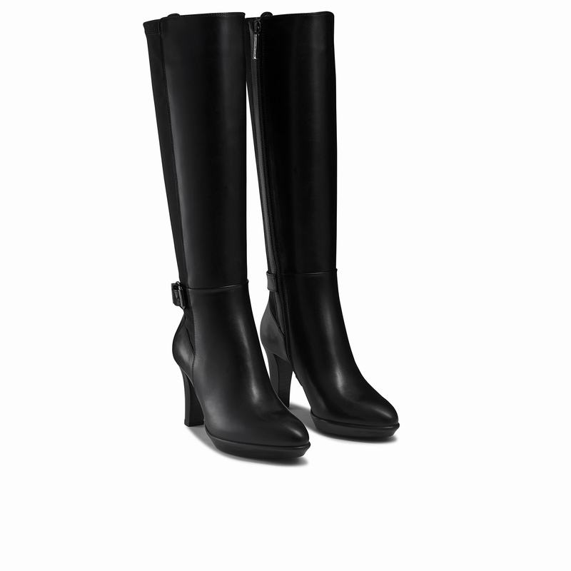 Black Russell And Bromley Rainbow Women's Knee High Boots | KEJ4793VZ
