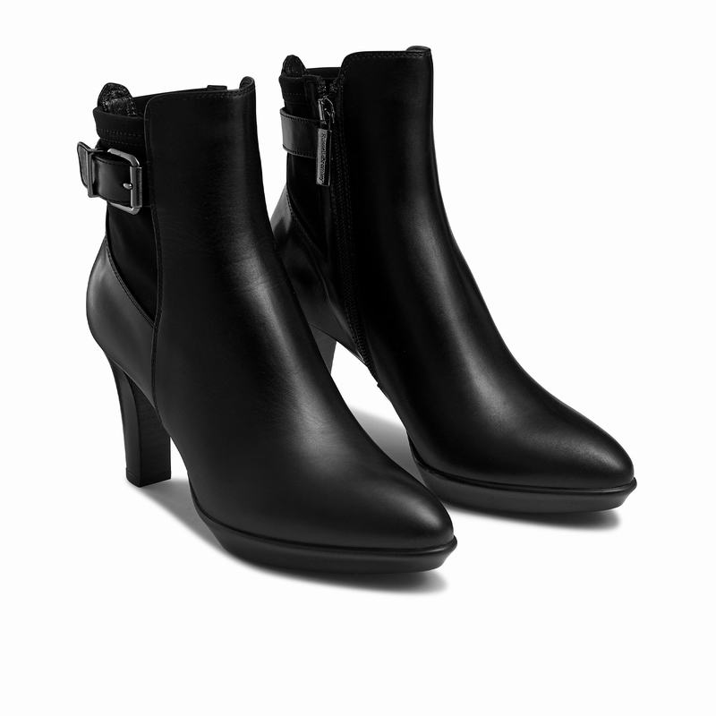 Black Russell And Bromley Raindrop Women's Ankle Boots | JEG2061UA