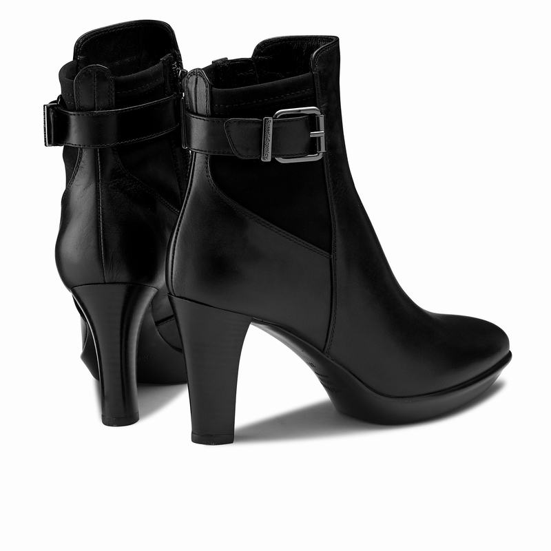 Black Russell And Bromley Raindrop Women's Ankle Boots | JEG2061UA