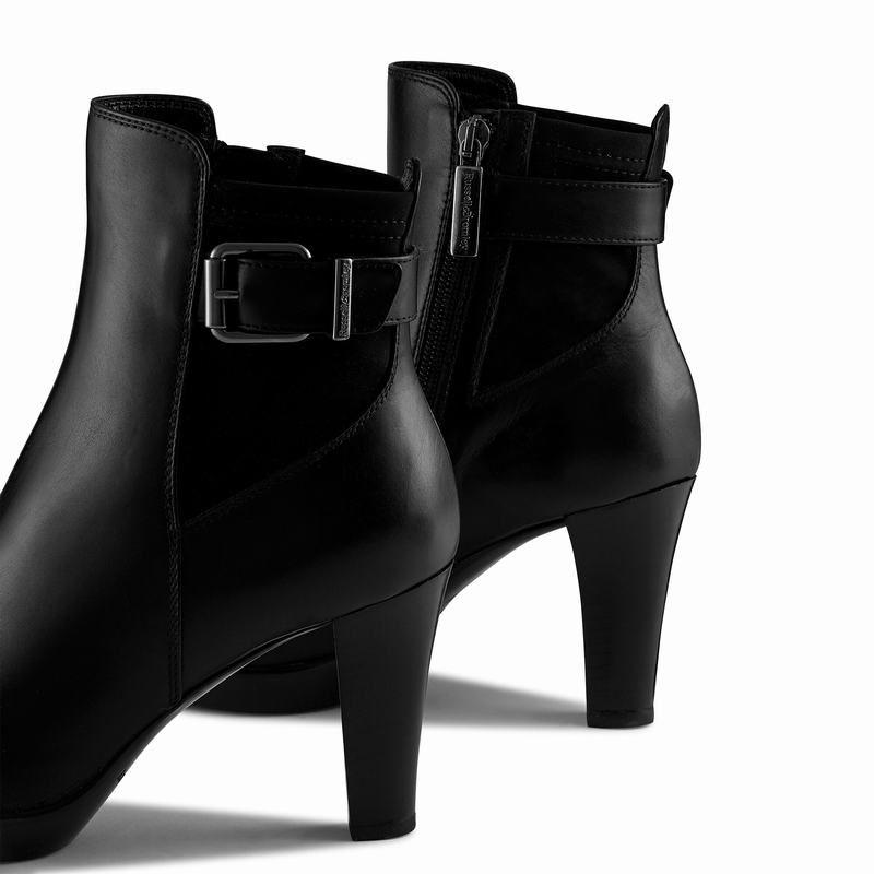Black Russell And Bromley Raindrop Women's Ankle Boots | JEG2061UA