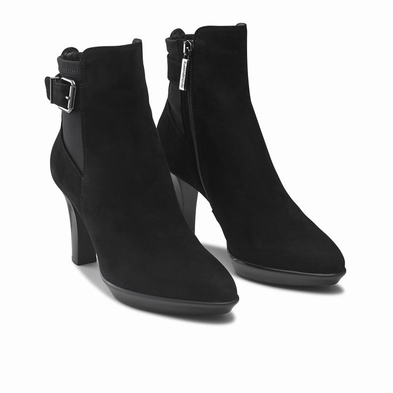 Black Russell And Bromley Raindrop Women's Ankle Boots | KUD7238NN