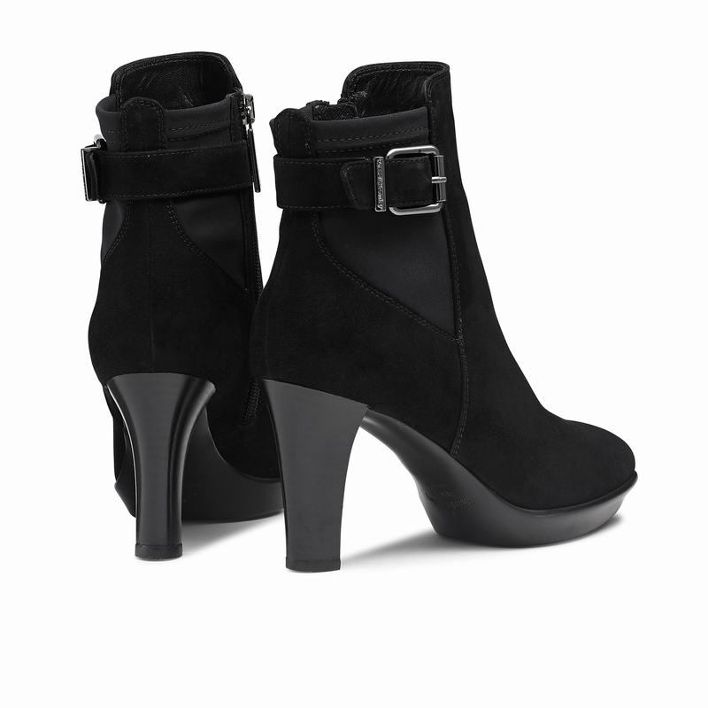 Black Russell And Bromley Raindrop Women's Ankle Boots | KUD7238NN