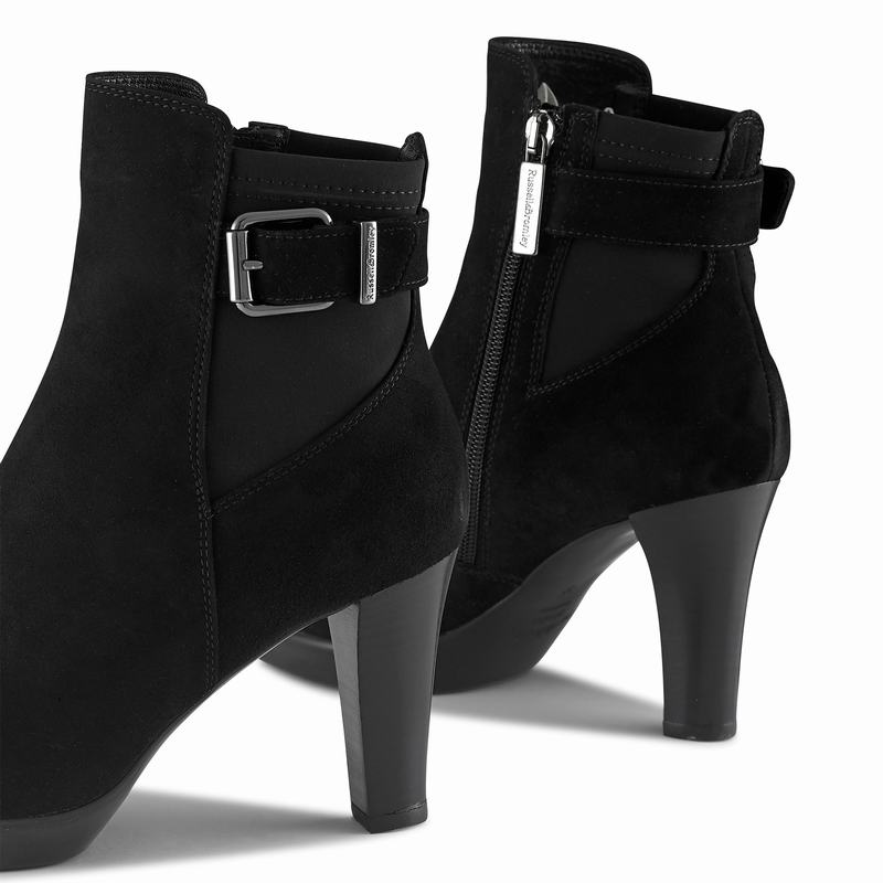 Black Russell And Bromley Raindrop Women's Ankle Boots | KUD7238NN