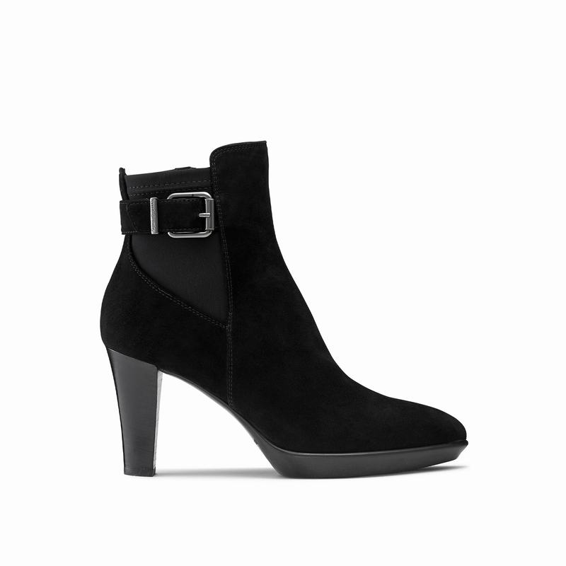 Black Russell And Bromley Raindrop Women\'s Ankle Boots | KUD7238NN