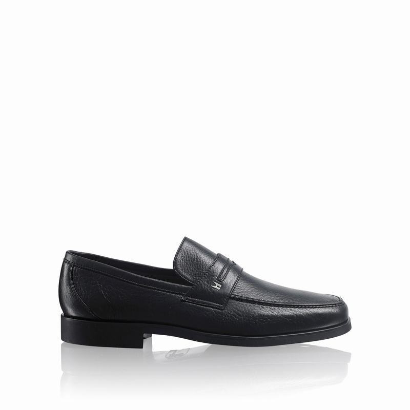 Black Russell And Bromley Rapido Men\'s Loafers | EWX579CL