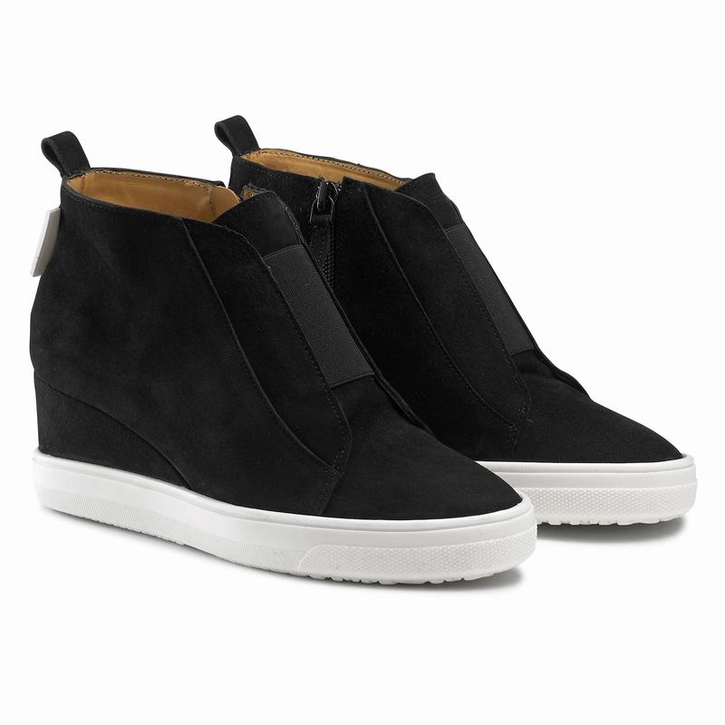 Black Russell And Bromley Ready Set Women's Platform Sneakers | WFD8169WC