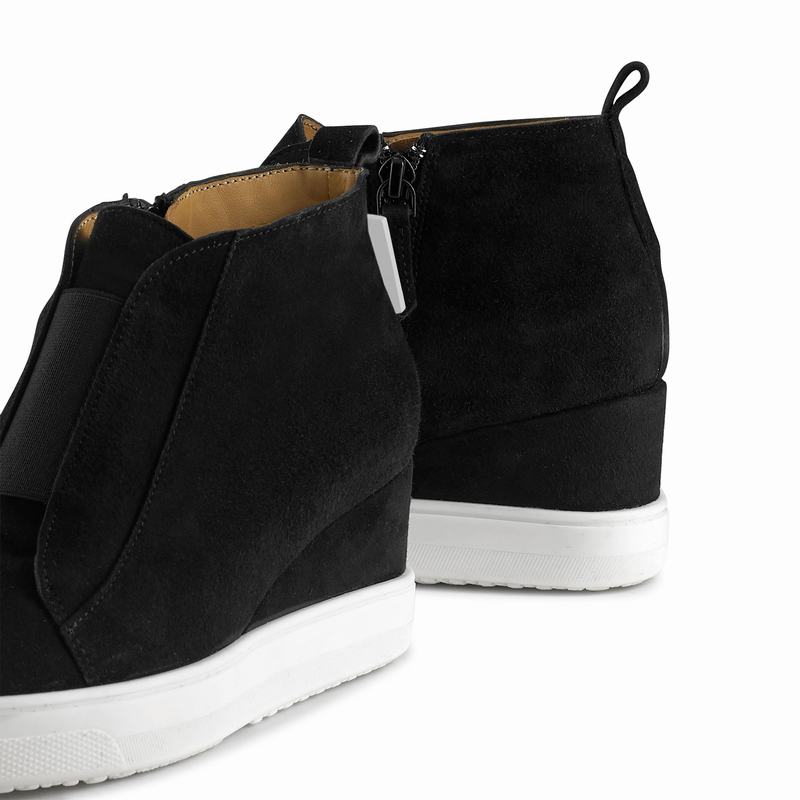 Black Russell And Bromley Ready Set Women's Platform Sneakers | WFD8169WC
