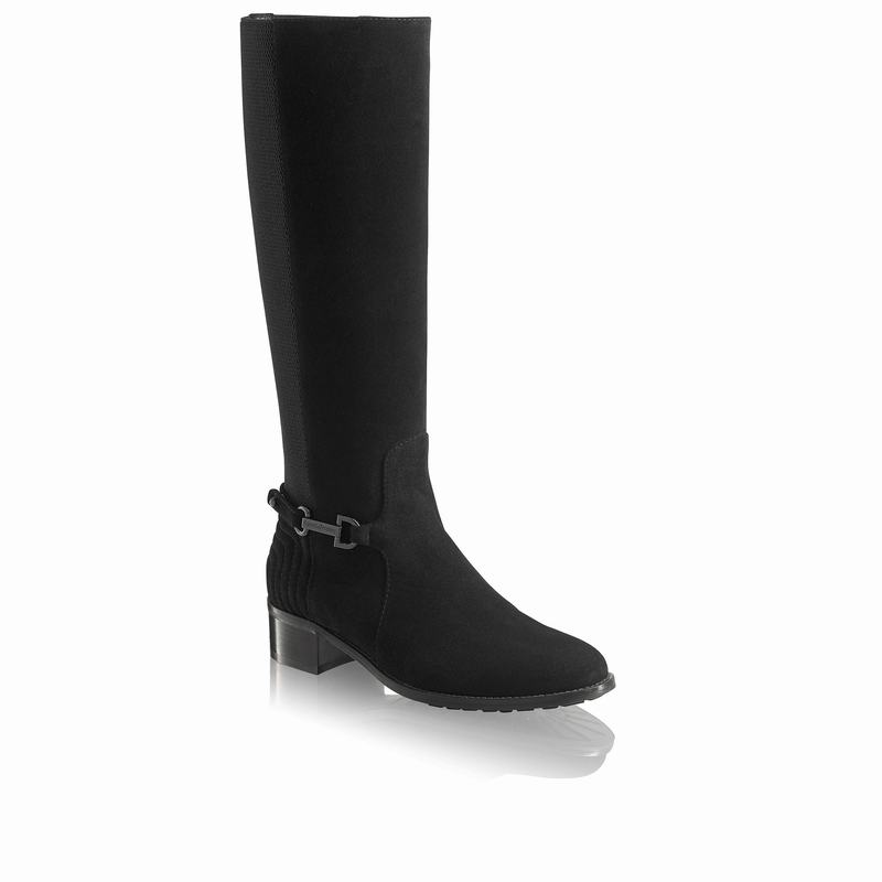Black Russell And Bromley Rein Women's Long Boots | MNT2758JB