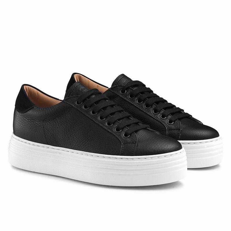 Black Russell And Bromley Saturn Women's Platform Sneakers | UTV7225WY