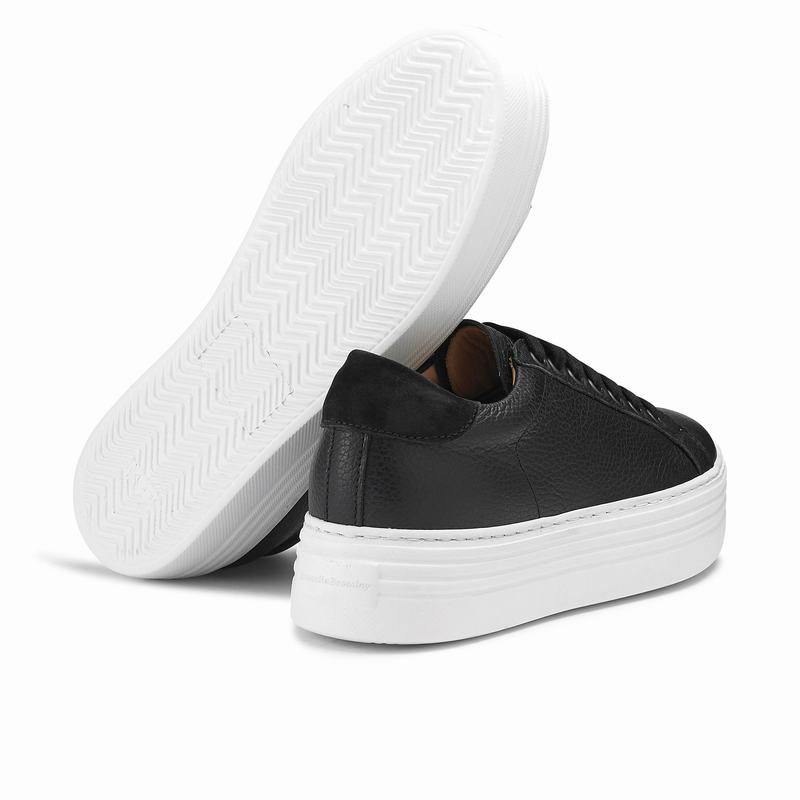 Black Russell And Bromley Saturn Women's Platform Sneakers | UTV7225WY
