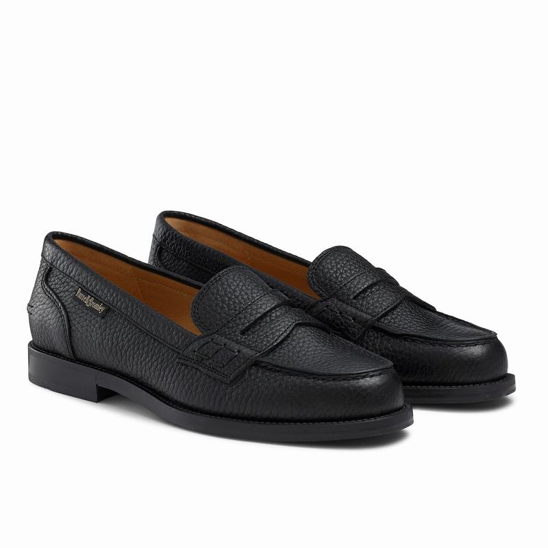 Black Russell And Bromley Sixpence Women's Loafers | MSS1958DP