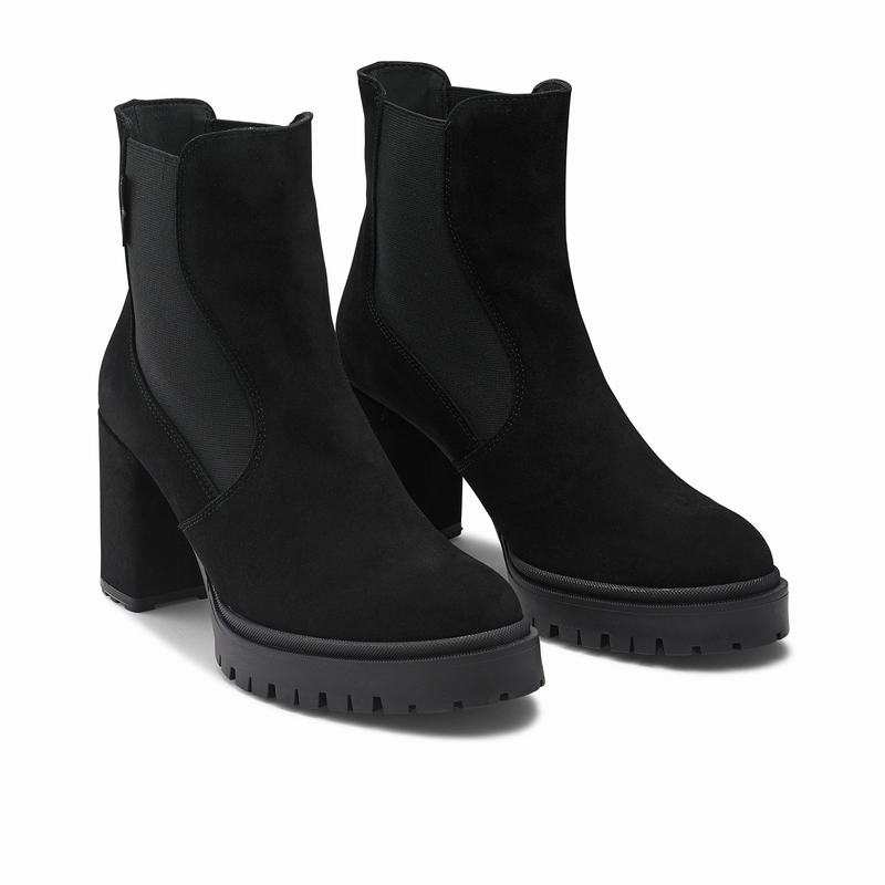 Black Russell And Bromley Sky Hi Women's Chelsea Boots | ADZ6540AM