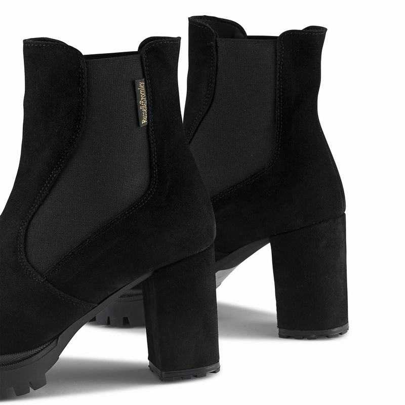 Black Russell And Bromley Sky Hi Women's Chelsea Boots | ADZ6540AM