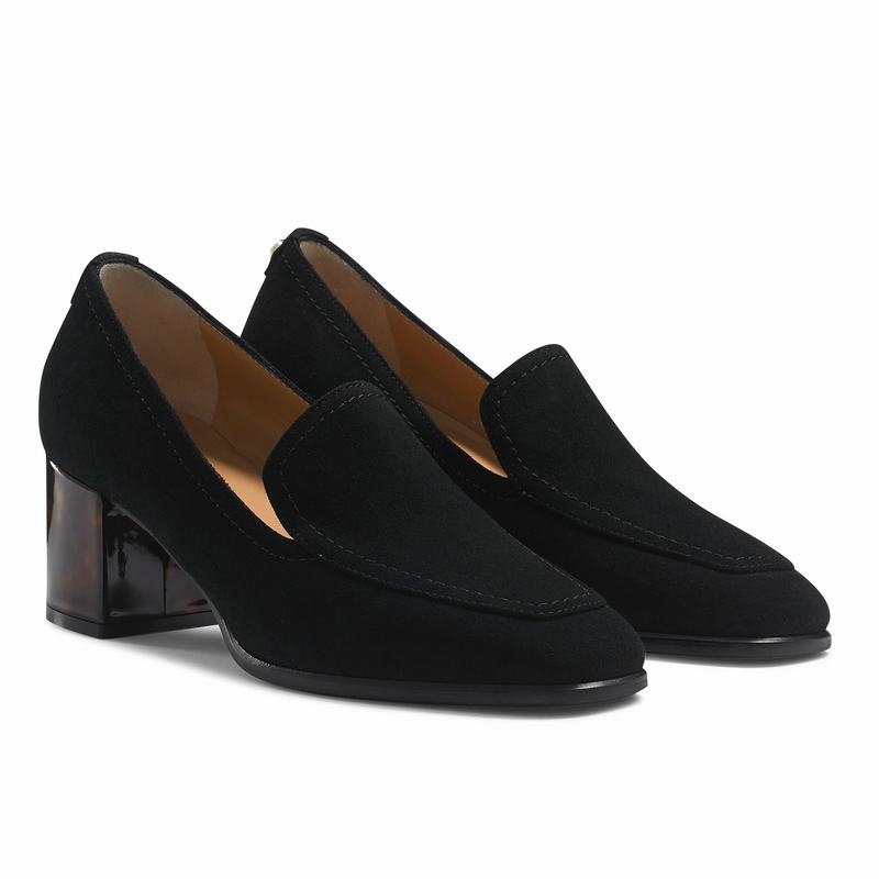 Black Russell And Bromley Smokey Women's Slippers | KMT1978UT
