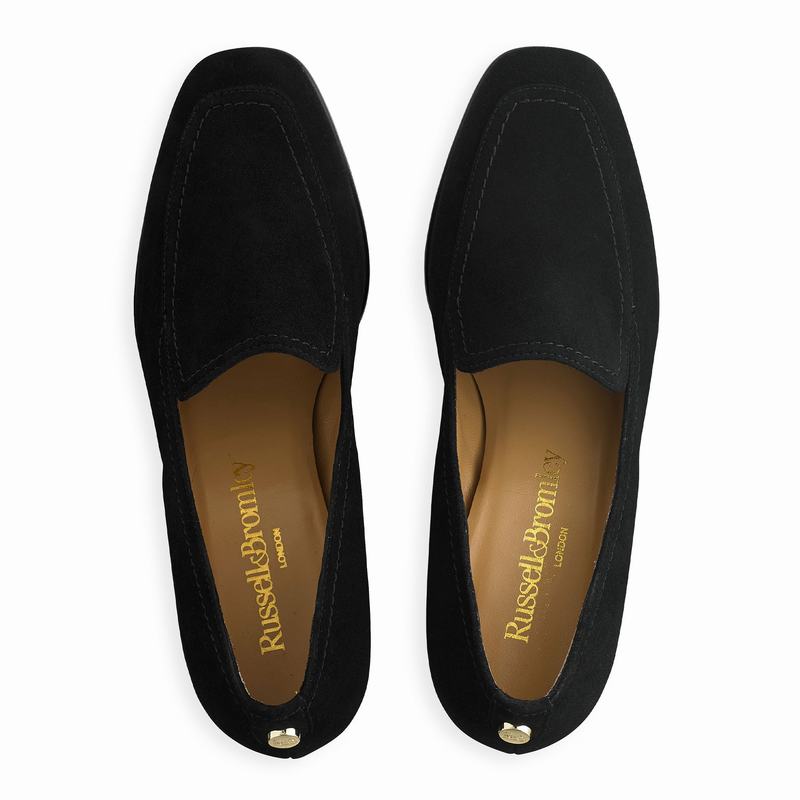 Black Russell And Bromley Smokey Women's Slippers | KMT1978UT