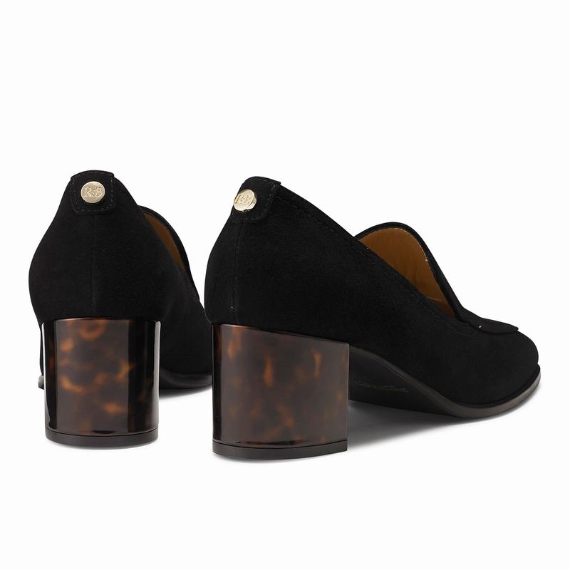 Black Russell And Bromley Smokey Women's Slippers | KMT1978UT