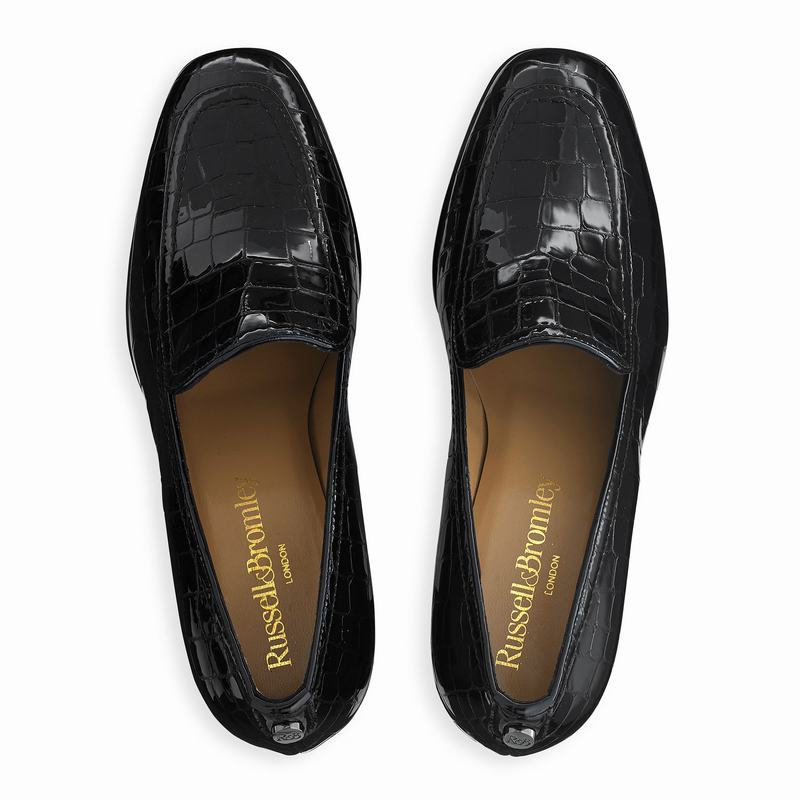 Black Russell And Bromley Smokey Women's Slippers | PAM3038AB