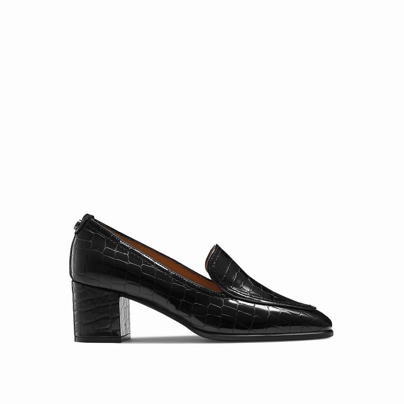 Black Russell And Bromley Smokey Women\'s Slippers | PAM3038AB