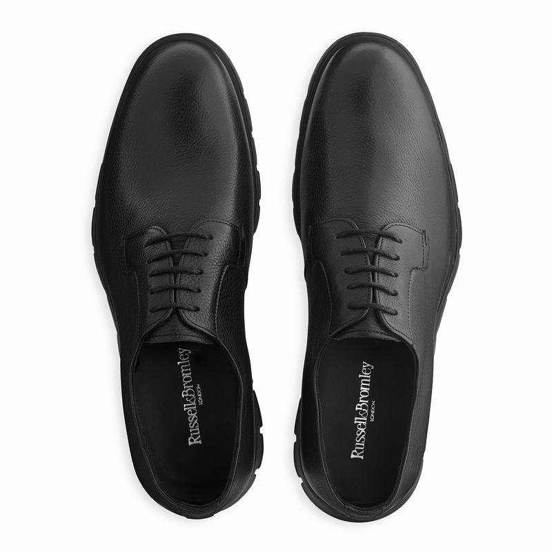 Black Russell And Bromley Socialite Men's Lace Up Shoes | PIS514PA