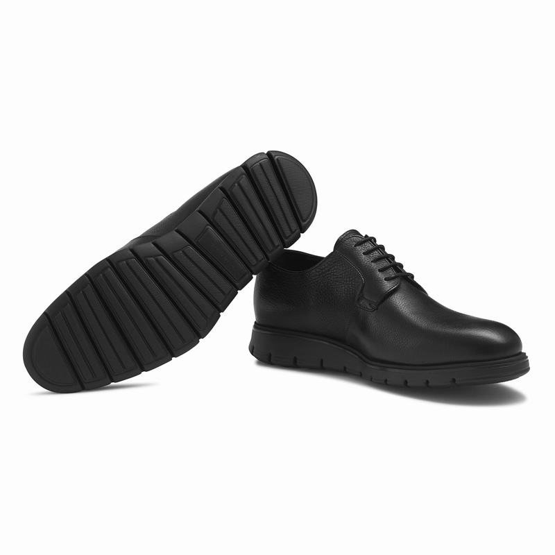 Black Russell And Bromley Socialite Men's Lace Up Shoes | PIS514PA