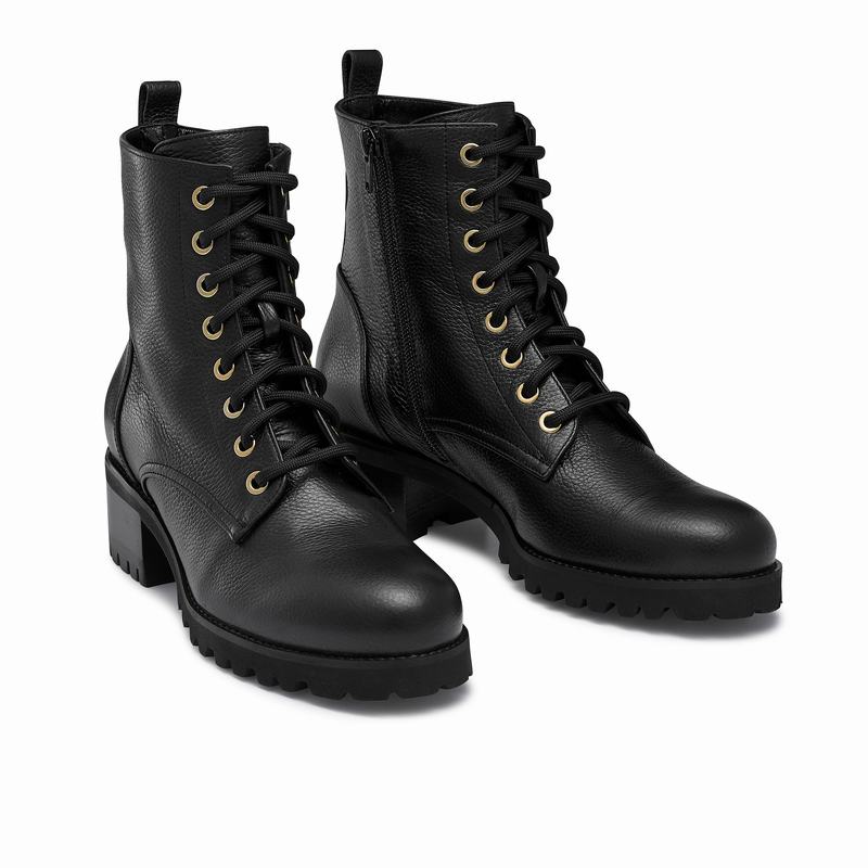 Black Russell And Bromley Stomper Women's Ankle Boots | RWB5027TH
