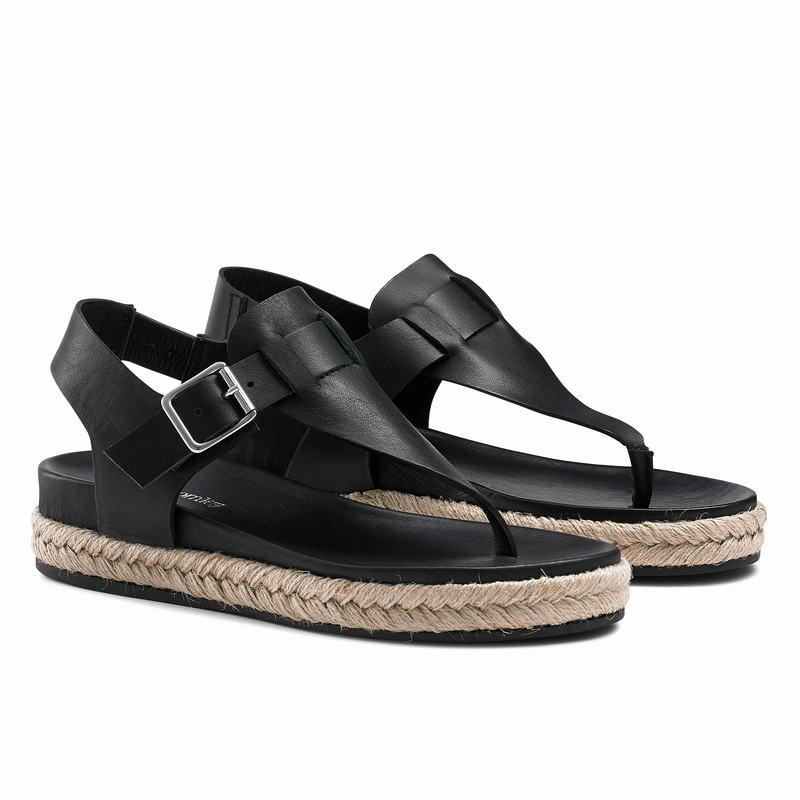 Black Russell And Bromley Surfside Women's Espadrilles | PWQ5544PA