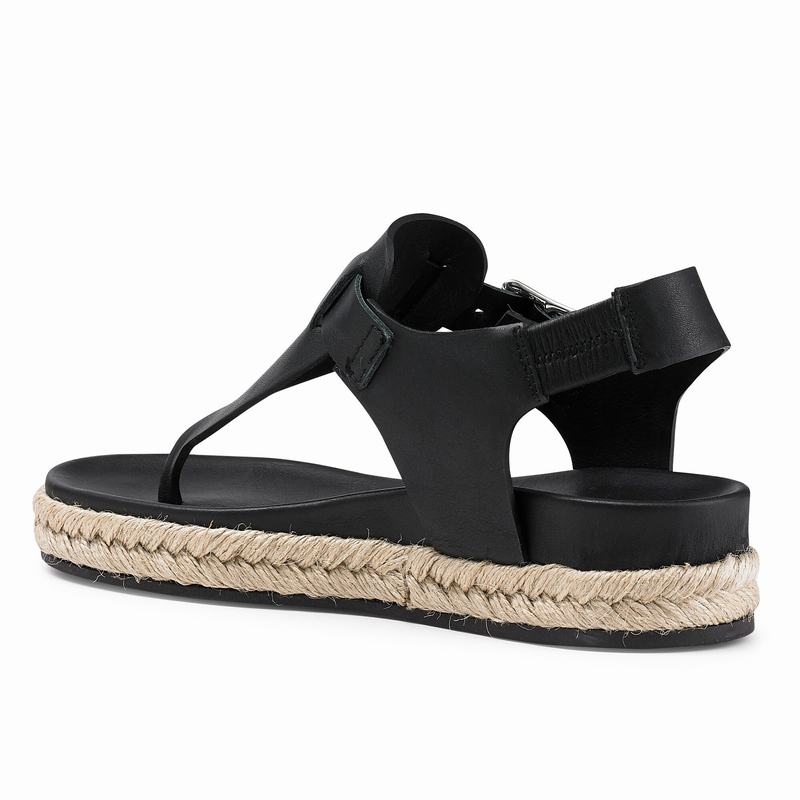 Black Russell And Bromley Surfside Women's Espadrilles | PWQ5544PA