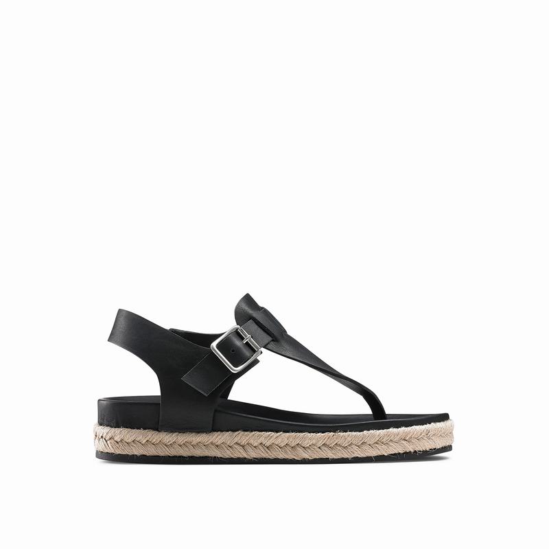 Black Russell And Bromley Surfside Women\'s Espadrilles | PWQ5544PA