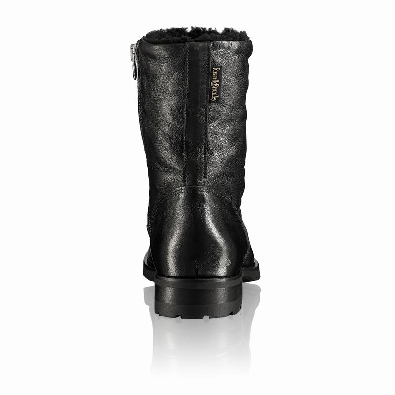 Black Russell And Bromley Teddy Women's Ankle Boots | VKV7916KU