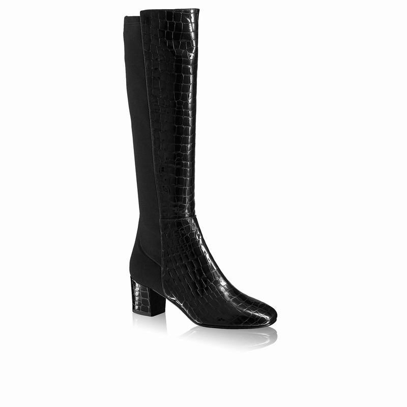 Black Russell And Bromley Trinni Women's Long Boots | GXU6441VD