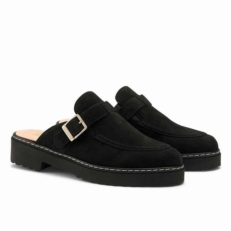 Black Russell And Bromley Tulip Women's Loafers | BRA5149WU