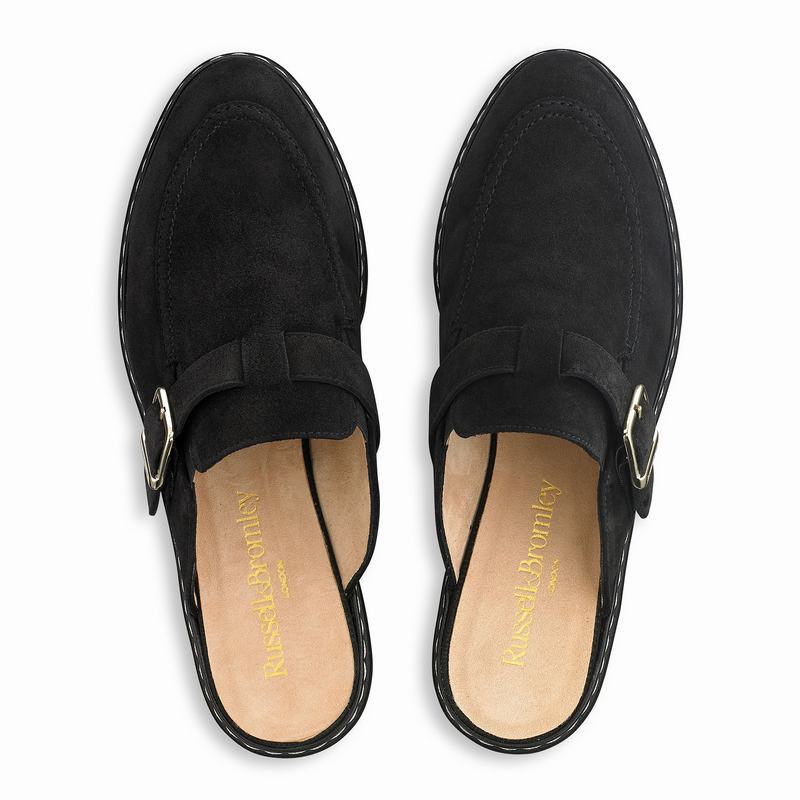 Black Russell And Bromley Tulip Women's Loafers | BRA5149WU