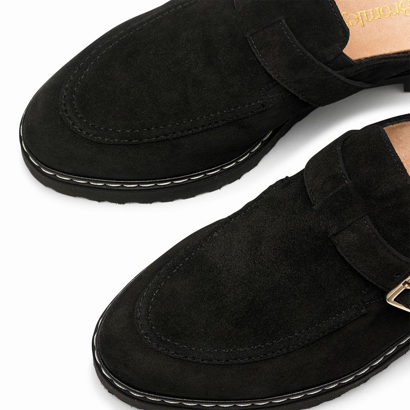 Black Russell And Bromley Tulip Women's Loafers | BRA5149WU