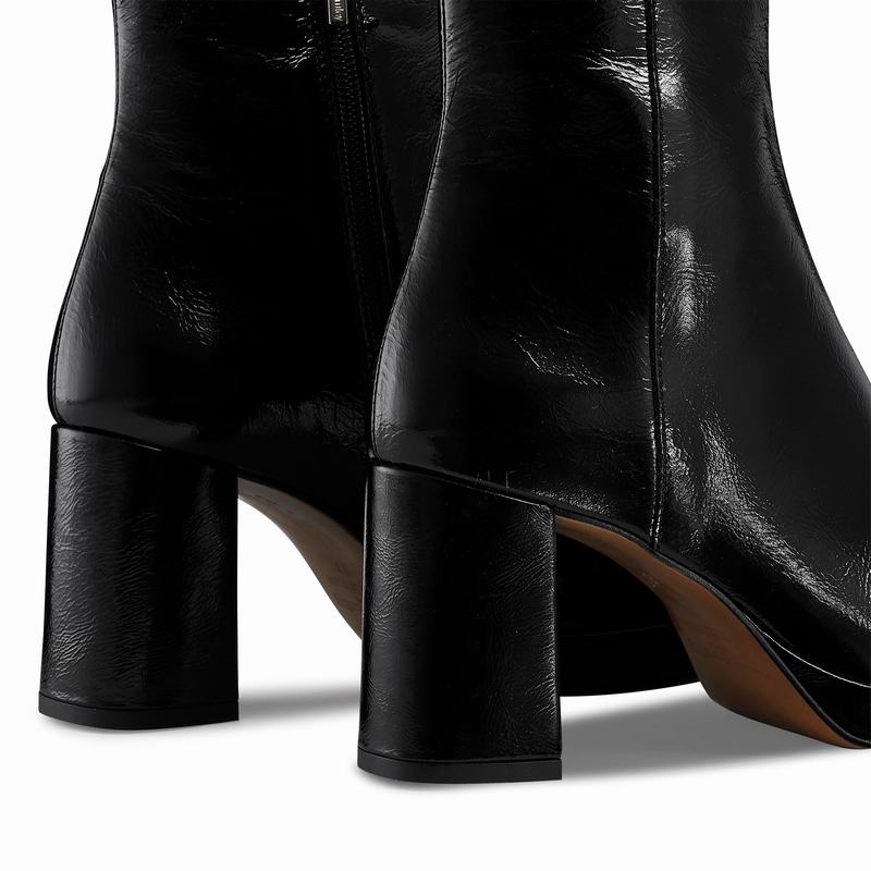 Black Russell And Bromley Twiggy Women's Ankle Boots | ILH617DS