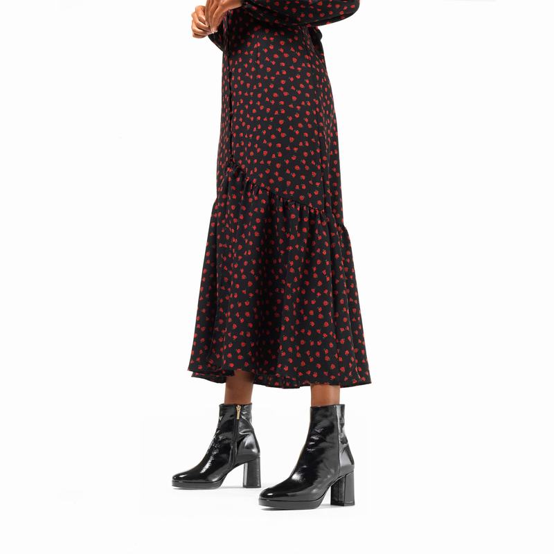 Black Russell And Bromley Twiggy Women's Ankle Boots | ILH617DS
