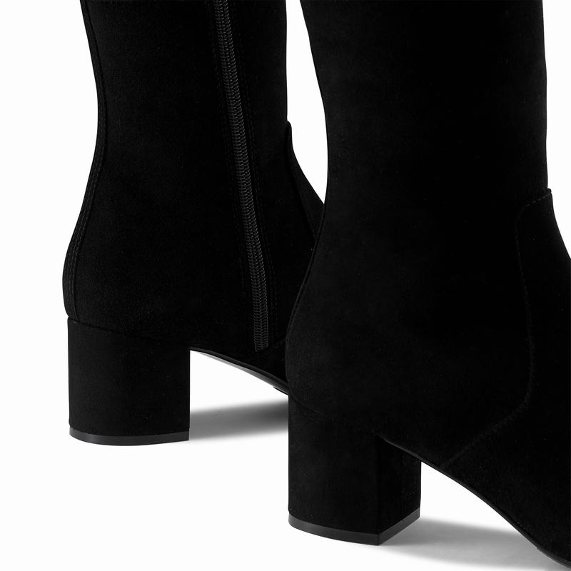 Black Russell And Bromley Way Up Women's Knee High Boots | JVY7284LE