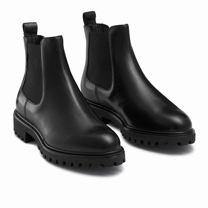 Black Russell And Bromley Winchelsea Women's Chelsea Boots | YSD6332ZA